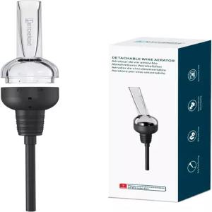 키친다오 탈착식 와인 에어레이터 푸어러 - BPA 프리 트리탄 프리미엄 디캔터 스파우트 디스펜서 드립이나