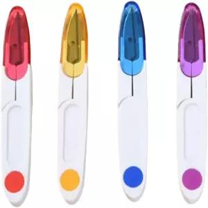 4Pcs 나사산 스니핑 커버 포함 자수 가위 바느질 제작 퀼팅용 휴대용 스니퍼 - 안전 컴팩트하고 가벼운