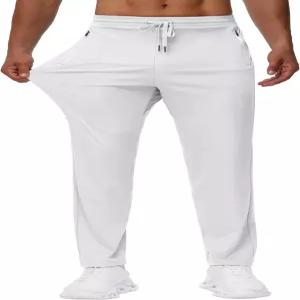 미베이 남성용 30인치 34인치 36인치 키 큰 스웨트 팬츠 - 경량 운동 러닝 트랙 조거 팬츠와 지퍼 포켓