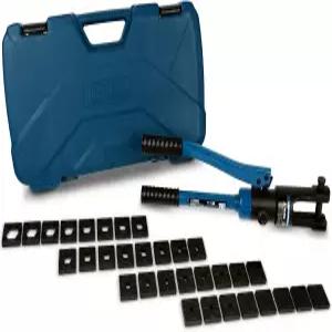 템코 인더스트리얼 유압 케이블 러그 크림퍼 TH0005 V2.0 (11 US TON) 10 AWG ~ 600 MCM 전기 단자 와이어