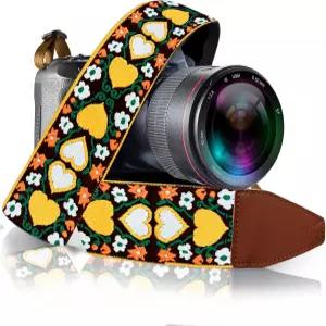 모든 DSLR 및 미러리스 카메라를 위한 아트 트리뷰트 카메라 스트랩. 이름이나 이니셜을 추가하면 개인