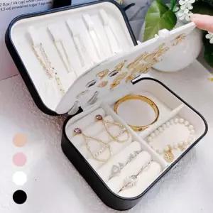쥬얼리진열장 미니 보석함 휴대용 화장대 쥬얼리 액세서리 수납함