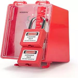 잠금 태그아웃 상자 그룹 벽걸이 장치 스테이션 8 위치 및 키 슬롯 1개