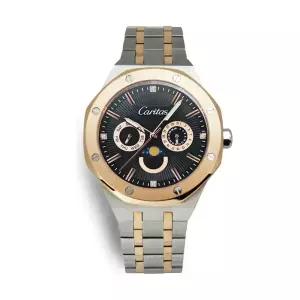 카리타스 문페이즈 다이아몬드 로즈골드 콤비 남자 선물 명품 예물 고급 메탈 손목 시계 / C500BM 