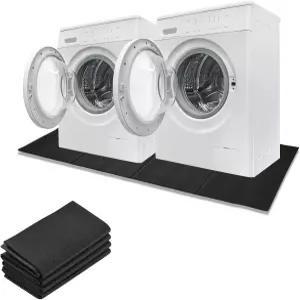 세탁기 및 건조기용 접이식 방진 매트 63인치 x 29.5인치 대형 패드 소음 감소 바닥 보호를 위한 방수