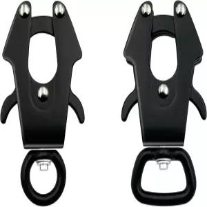 2개의 개구리 클립 개 목줄 걸쇠 360도 회전 헤비 듀티 퀵 릴리스 및 애완동물 목걸이 연결용 버클 잠금