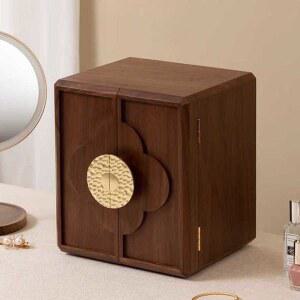 원목보석함 주얼리 귀걸이 반지 보관함 보석함 상자단단한