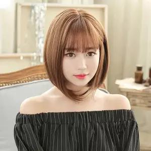 단발가발 시크가발 여성가발(망포함) pKW6+9oOl