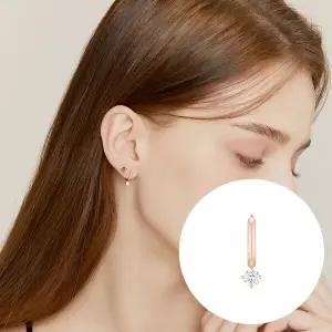 [제이에스티나] J e te 14K 싱글 귀걸이 (JJJTEQ1BS039R4P00)