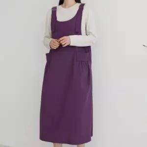 [신상오픈런]멜빵원피스 루즈핏 초기임산부 워싱코튼 에이라인 순면 (30434145)