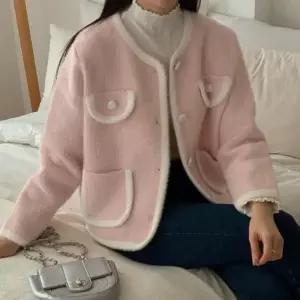 [신상오픈런]트위드자켓 배색 바인딩 하객룩 퍼트리밍 여성가디건 (28754591)