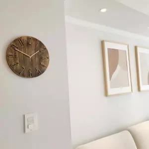 인테리어 벽시계 30cm 빈티지브론즈