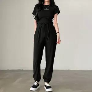 여성 골덴 조거팬츠 시원한 반팔 세트 셋업 여름 얇은