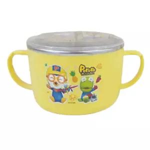 뽀로로 논슬립 투명뚜껑 스텐양수볼(대)