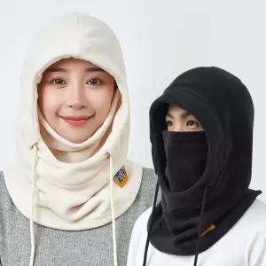 커플 바람차단 플리스 마스크 후드 넥 워머