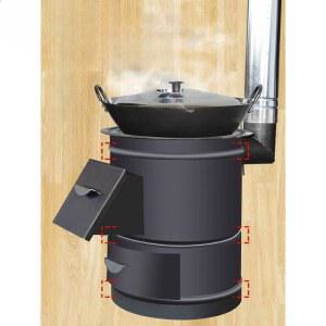 가마솥화덕 농촌 아궁이 화롯대 캠핑 연통 장작 무쇠 난로