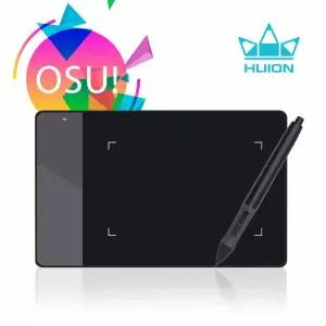HUION 420 4 그래픽 디지털 태블릿 전문 서명 그리기 태블릿 필기 OSU 검정 2048 레벨 176x111mm