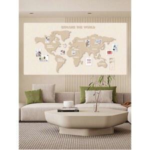 세계지도 마그넷 벽장식 레트로 월드맵 오 LED 전시판