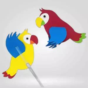 날개짓 앵무새 만들기재료 4개 단체수업 방학숙제 체험학습 만들기세트 놀이수업