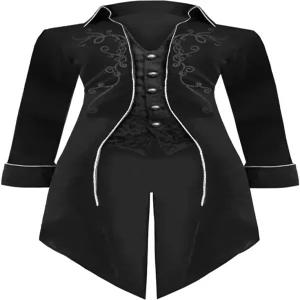 중세 스팀펑크 테일코트 남성용 할로윈 코스튬 르네상스 해적 뱀파이어 고딕 재킷 빈티지 워록 프록 코트