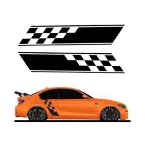 S 체커드 플래그 차량용 스티커 (2p 1set) / DIY lmq6+6SvL