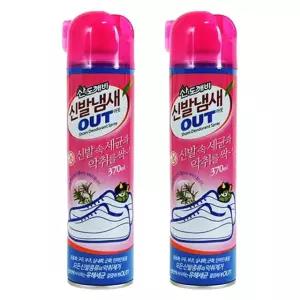 산도깨비, 신발냄새아웃 발냄새탈취제 370ml, 2개