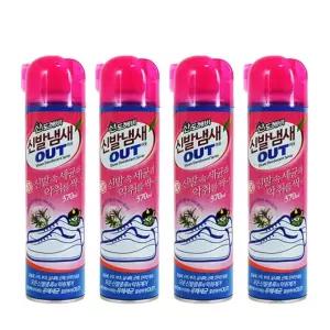 산도깨비, 신발냄새아웃 발냄새탈취제 370ml, 4개