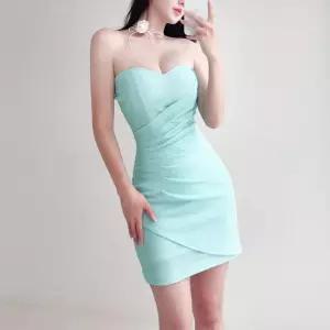 [신상오픈런]여자 클럽룩 파티룩 셔링 튜브탑 글램 6컬러 미니원피스 (39386796)