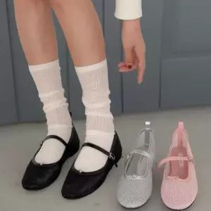 [신상오픈런]20대 여성 심플 그물 짜임 메리제인 플랫슈즈 (34325874)