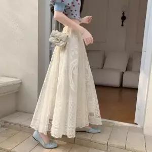 여사친 치마 이너 데일리 쉬폰 레이스 A라인 치마파오 SPO마켓1