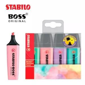 스타빌로 보스 오리지널 파스텔 형광펜 4색세트