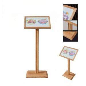 메뉴판 거치대 우드 입구 표지판 식당 화보 싱글 입간판 단면 표시 진열 타입A 업소