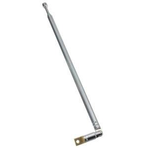 휴대용 호환 4 섹션 TV 안테나 텔레스코픽 회전식 라디오 로드