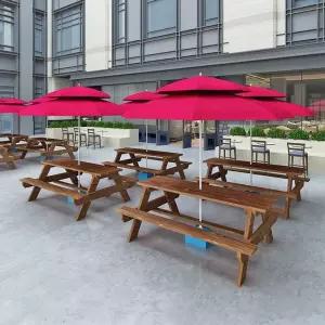 테이블벤치 편의점테이블 야외테이블세트 일체형 카페