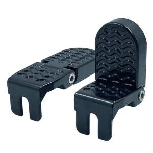 ROOEEL 1쌍 10mm U 슬롯 자전거 뒷좌석 발판 액세서리 자전거용 뒷 페달 접이식 산악