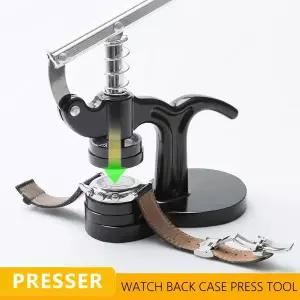 호환  전문가용 시계 백 케이스 프레스 도구 12가지 몰드 사이즈 포함 - 시계 뒷면 커버 프레스 수리 도구