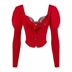 BEA 코르셋 탑 실크 울 가디건 1803007D Y001AH406