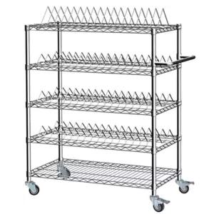이동식 수납랙 자재 와이어 바퀴달린 보관함 카트 선반 거치대
