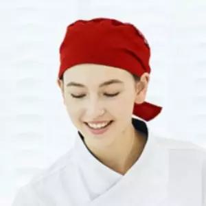 레드 메쉬두건 반망사두건 위생두건 주방두건 셰프모자 머리두건 작업모자 통풍
