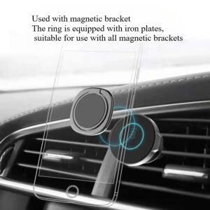 범용 호환 휴대폰 링 거치대 회전 금속 스탠드 버클 다기능 마그네틱 자석 자동차 차량용 호환 브래킷