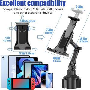 베이스가  자동차 차량용 호환 컵 홀더 태블릿 휴대폰 마운트  4~13인치  조절식