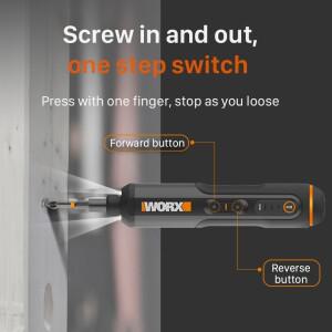 Worx-4V 미니 전기 Schroevendraaier 세트 WX240.5 Snoerloze 40 USB 충전식