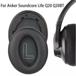 Anker Soundcore Life Q20 Q20BT 헤드폰 교체용 이어 패드 쿠션 컵 커버 이어패드 수리 부품 2 개