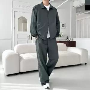 남자 오버핏 하프넥 집업 나일론 바람막이 자켓 DJ-JK-SGQQSF1033M