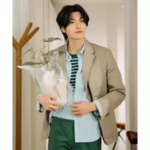 빈폴 BEANPOLE MEN 시어서커 스트라이프 셔츠 그린 BC5364C18M 441603
