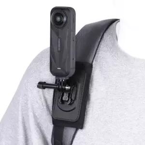 Insta360 X5 X4 에어용 BRDRC 백팩 마운트 Insta 360 에어 X3 X2 GO 3S 에이스 프로용 가방 스트랩 미끄럼