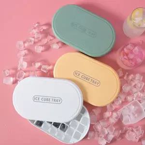 큐브 뚜껑 얼음틀 1단 36구 1P 홈카페 아이스 트레이 얼음 얼음틀