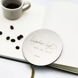 티코스터 메탈 실버 컵받침 컵받침대