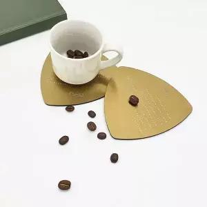 컵받침대 음료 컵받침 메탈 티코스터 삼각형