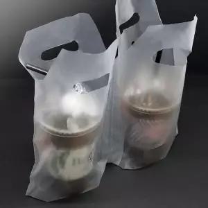 비닐캐리어 960ml(32온스)컵용 2구 분리형 무지 1000장 테이크아웃